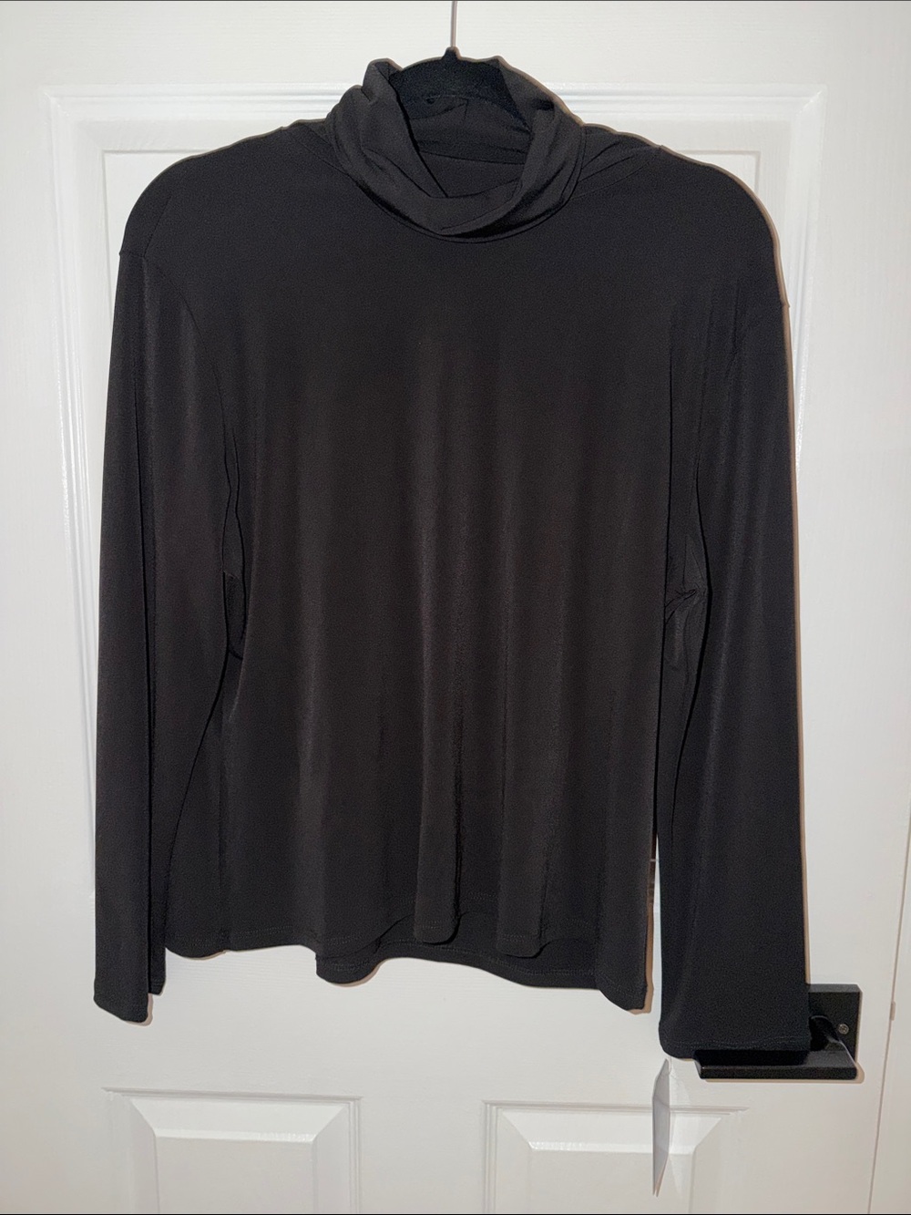 Clara Sun Woo Black Long-Sleeve Turtleneck Top